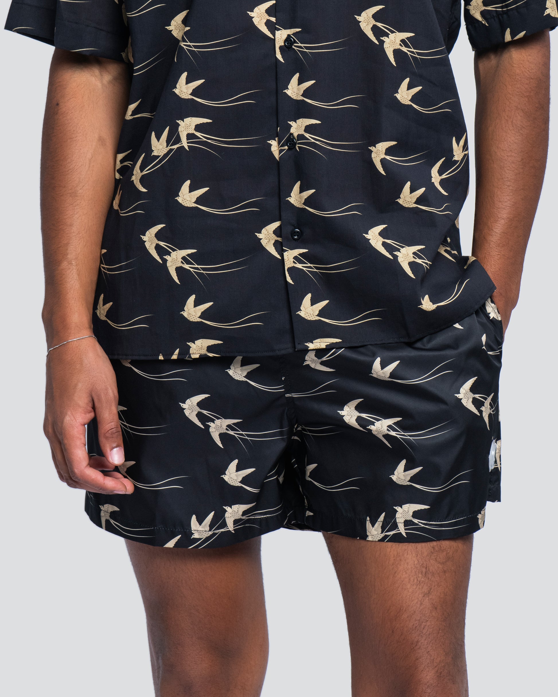 Boxer Tasca Laterale Haiku Nero