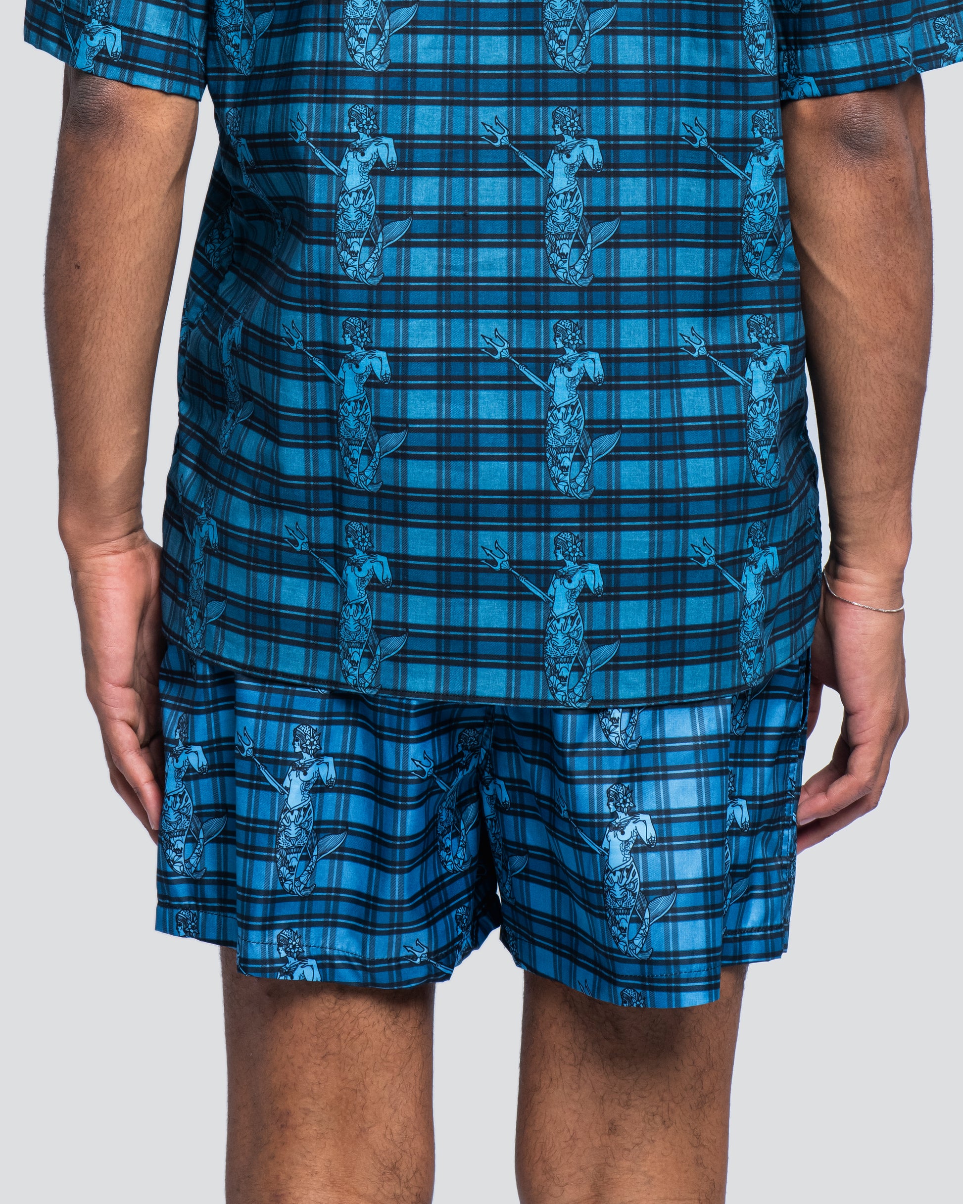 Boxer Tasca Laterale Sirene Blu