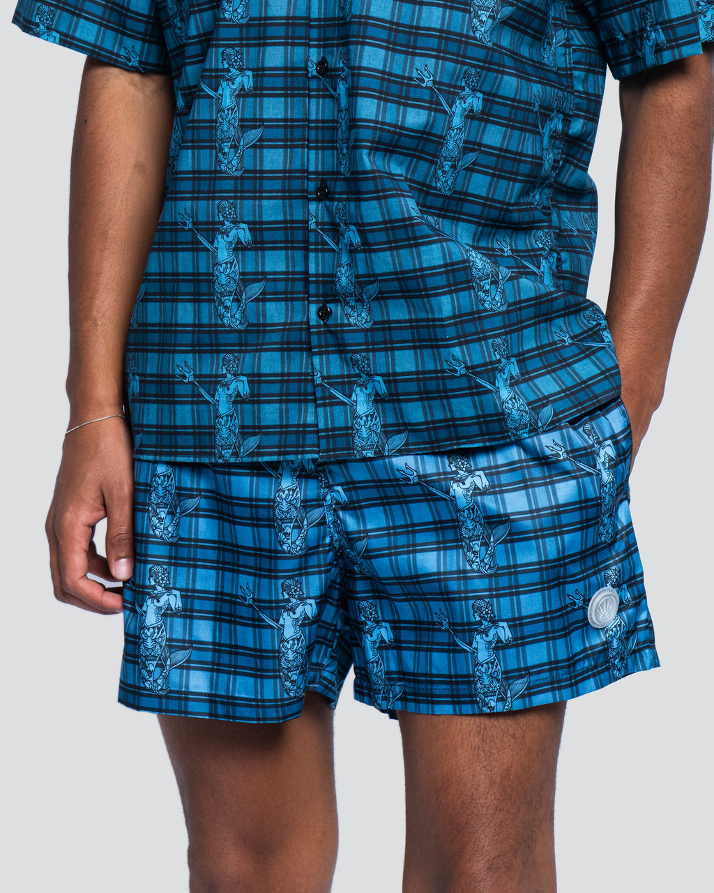 Boxer Tasca Laterale Sirene Blu