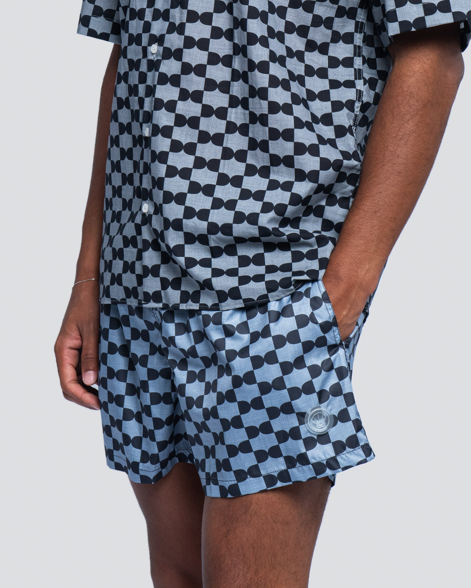 Boxer Tasca Laterale Round Nero