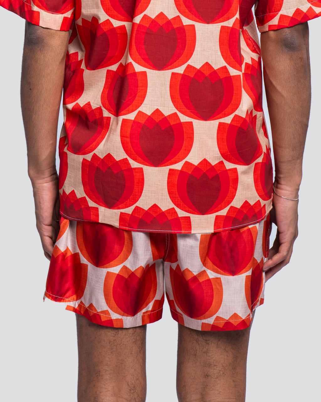 Boxer Tasca Laterale Tulip Rosso