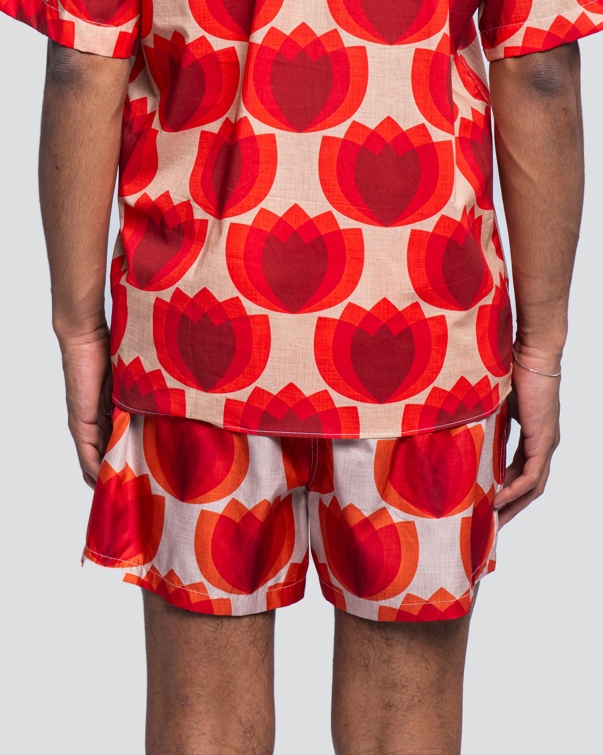 Boxer Tasca Laterale Tulip Rosso