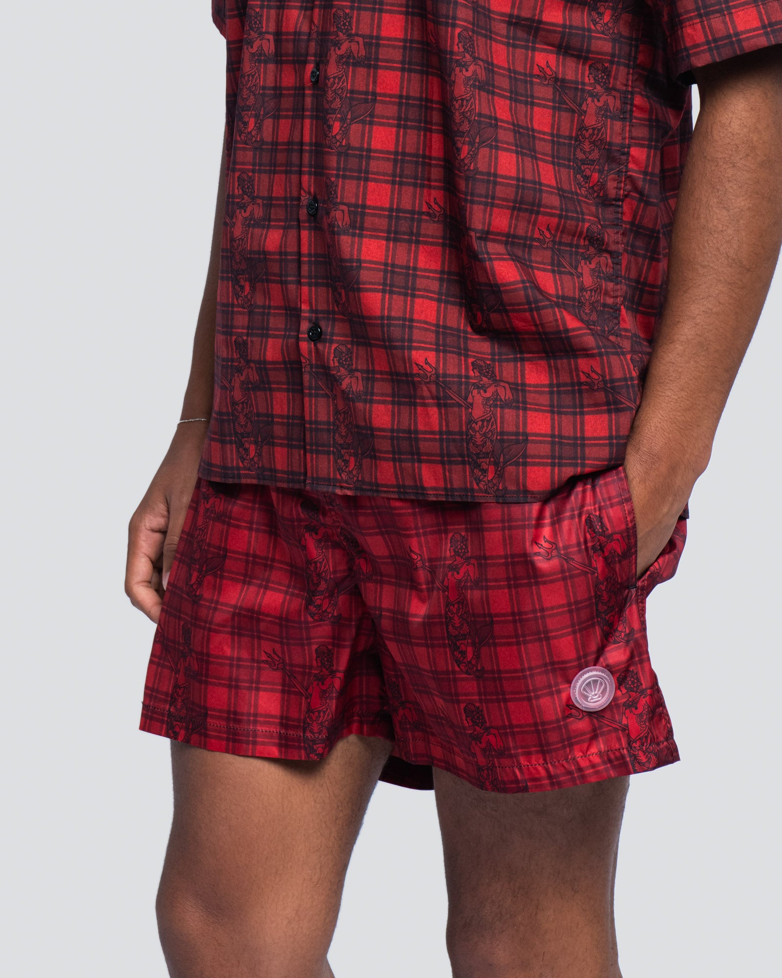 Boxer Tasca Laterale Sirene Rosso