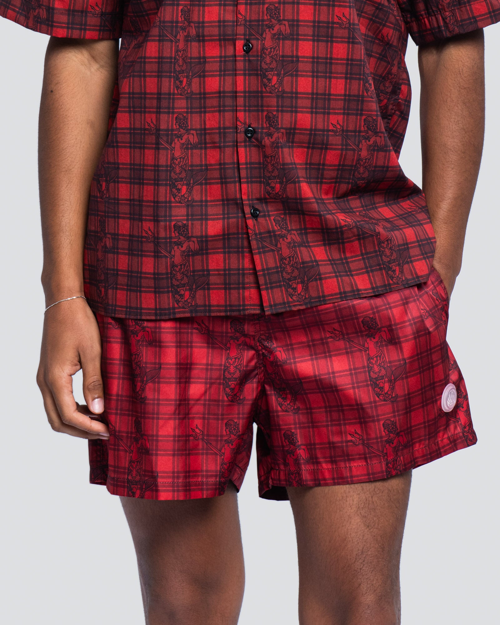 Boxer Tasca Laterale Sirene Rosso