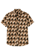Camicia Uomo Terra Block