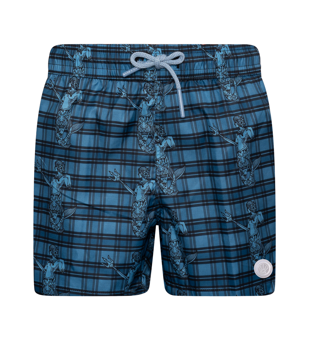 Boxer Tasca Laterale Sirene Blu